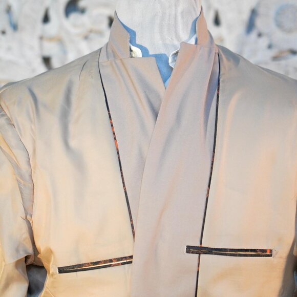 Men’s Beige Blazer Jacket - Size 46 (Large/XL), Modern Fit, Single Breasted - Picture 8 of 10